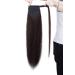 Buy SEGO Clip-in Real Hair Ponytail Extension - Dark Brown #2 20 (50cm) - 95g Hairpiece for Perfect Braid Styles - Buy Online on GoSupps.com