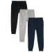 The Children's Place Boys' Active Fleece Jogger Pants 3-Pack Small Black/New Navy/Smoke 3 Pack