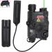 Ratulie Upgraded PEQ 15 Model Green Laser PEQ Box IR Laser Flashlight Laser Combo Green Laser Sight White LED Flashlight with 270 Lumens for AEG GBB CQB Rifle and Airsoft Black