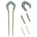 LALAFINA Hair Styling Accessories Hair Styling Accessories U- Shaped Hairpins hair styling clips Crystal Hair Clip Double Prong Hair Pin Stick Vintage Metal Hair Metal Chopsticks Metal Chopsticks - Buy Online on GoSupps.com