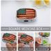 Vintage American Flag Pill Box - 4th of July USA Print | 2 Compartment Portable Pill Organizer | Decorative Metal Case for Pocket or Purse - Buy Online on GoSupps.com