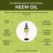 Organic Veda Neem Oil - 100% Pure USDA Organic Cold Pressed Oil for Skin & Hair (3.4 fl.oz) - Buy Online on GoSupps.com