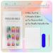 24 Piece Colorful Almond False Nails - Glossy Artificial Press-On Nails with Rainbow Star Art for Women & Girls - Buy Online on GoSupps.com