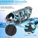 Emust Reflective Dog Chimney - Adjustable Buoyant Swim Aid with Rescue Handle in New Blue Camouflage - Buy Online on GoSupps.com