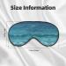 Deep Blue Sea Eye Mask - Soft Adjustable Nighttime Comfort for Men & Women | International Shipping - Buy Online on GoSupps.com