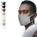 JAGO facial mask-washable 2-layer filter compartment made of cotton for women and men 2/4/8/8/10 Set and color selection-community mask makeshift mask everyday mask fabric mask 4er gray