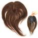 Human Hair Topper for Women with Thinning Hair Middle Side Part Clip in Top Hairpieces for Women Real Human Hair Extentions 10-11 Inch Toppers Hair Pieces for Women