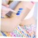 Buy Minkissy 100pcs Makeup Hand Palette & Adhesive Tape Disposable Serving Tray & Nail Palette for Professional Makeup & Cosmetic Use - Buy Online on GoSupps.com