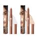 2pcs Waterproof Eye Pencil, Matte Black Eye Liner with Intense Color, Smudge-proof Eyeliner Smooth and Creamy Texture, 12h+ Hold, Waterproof Black Eye Pencil (01+02)