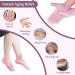 Moisturizing Silicone Socks & Gloves for Dry Feet | Spa Pedicure Solution for Cracked Heels - Pink - Buy Online on GoSupps.com