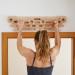 Gripnatic Fingerpeg 1.0 Hangboard - Premium Beech Wood Climbing Fingerboard with Pull-Up Rods - 120 kg Load Capacity - Unique Design for Serious Climbers - Buy Online on GoSupps.com