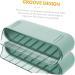 Healeved 1 Pc Slide Egg Collection Food Tray Egg Storage Rack Fridge Refrigerator Food Storage Case Drinks Green 28.5X15CM - Buy Online on GoSupps.com