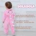 Doladola Unisex Baby Toddler Romper Hooded Sleepsuit | Pink Dinosaur | 3.5-4.5 Years - Buy Online on GoSupps.com
