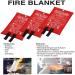 AOOHOOA Fire Blanket 39'' x 39'' (3 Pack) - Fiberglass Emergency Flame Retardant Safety Blankets for Kitchen, Camping, Fireplace, Grill, Car, RV, Boat - Buy Online on GoSupps.com