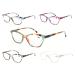 MODFANS (5 Pack) Reading Glasses 1.0 Round Ladies Good Glasses High Quality Fashion Comfortable Super Reading Aid for Women +1.00 5 Mixed Colours