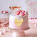 9PCS Heart Cake Topper Acrylic Love You Gold Mirror Cupcake Decoration DIY Cake Supplies for Wedding Birthday Valentine s Day Engagement Party - Buy Online on GoSupps.com