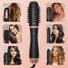 6 in 1 Hair Dryer Brush Set - Automatic Wrap Curlers & Hot Air Brush for All Hair Types - Multi-Temperature Detachable Straightener & Curling Iron - Black - Buy Online on GoSupps.com
