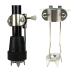 Heavy Duty Metal 4-Prong Retractable Ice Cane Tip Attachment - Essential for Safer Walking in Ice and Snow - Pack of 2 2 Count (Pack of 1)