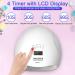 UV LED Nail Lamp NAILGIRLS 150W | Gel Nail Polish Dryer with 4 Timer Settings and Auto Sensor | Home Salon UV Light Curing Lamp - Buy Online on GoSupps.com