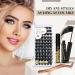 B&Q Eyelash Extension Kit B06 - 72Pcs Individual Lashes DIY Cluster Kit with Tweezers and Bond Remover | D-8-16 MIX B 06-Kit - Buy Online on GoSupps.com
