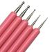 5pcs Nail Art Drill Pen Set | Double-Ended Dotting Tools for Fashionable Nail Designs - International Shipping Available - Buy Online on GoSupps.com