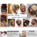 Qunlinta Messy Bun Hair Piece | Updo Scrunchies Hair Extensions | Light Brown Mix Ash Blonde | for Women & Girls - 1 Piece - Buy Online on GoSupps.com