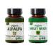 ORGANIC SPREE Alfalfa & Barley Grass Supplement 120 Tablets Each USDA Organic Medicago Sativa & Hordeum Vulgare Supports Detox and Immune Health*