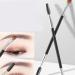 Double Ended Eyebrow Brush Angled Brow Brush with Spoolies Portable Makeup Tool 5.9in - Buy Online on GoSupps.com