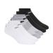 PUMA Women's 6 Pack Runner Socks Grey White Black 9-11