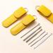 Professional 2023 Ear Cleaning Kit - 6PCS Spiral Spring Earwax Removal Set - Yellow - Buy Online on GoSupps.com