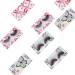 Vankcp Butterfly Print Empty False Eyelash Box Set - 100 Pieces | Colorful Lash Case Holder & Packaging Boxes for Women and Girls - Buy Online on GoSupps.com