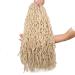24 Inch Blonde Faux Locs Crochet Hair 2Packs - Natural Wavy Curly Soft Locs Extensions - Pre-Looped Goddess Dreadlocs for Women (24 Inch 613) - Buy Online on GoSupps.com