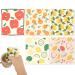 5Pcs Swedish Dishcloths for Kitchen Kitchen Dish Towels Absorbent Kitchen Dishcloths Washable Kitchen Dish Rags Soft Cellulose Sponge Cloths 7.7 x 6.7inch Kitchen Wash Rag for Washing Dishes (A)