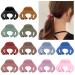 Unaone 12 Pack Small Octopus Hair Clips for Women Girls Hair Claw Clips 1.5 Inches Mini Matte Hair Clips for Thin Hair No-Slip Mini Hair Clip Hair Styling Accessories for Women and Girl Multi-colored