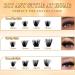 Fluffy 200D Lash Clusters - 224 Pcs 10-20mm D Curl Volume Eyelash Extensions | DIY Natural False Eyelashes at Home by Anforlin - Buy Online on GoSupps.com