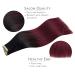Buy If-of-Hearted Real Hair Tape Extensions - 40PCs 60g 10 Inches Black to Burgundy - Invisible & Seamless Hair Extensions - Buy Online on GoSupps.com