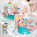 Acmee 47 PCS Bear Cake Toppers - Mini 3D Bear BABY Letters Milk Bottle Blue Pink Gold Foam Balls Cake Toppers for Gender Reveal Baby Shower Party Cake Decorations Bear Bear - Gender Reveal - Buy Online on GoSupps.com