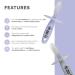 ZoLi Chubby Gummy Teether 2-Pack | Lilac/Grey BPA Free Teething Stick for Baby Teething Relief - Buy Online on GoSupps.com