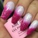 AIMEILI Soak Off UV LED Temperature Colour Changing Chameleon Gel Nail Polish - Hot Pink to Glitter White (TC04) 10ml - Buy Online on GoSupps.com