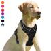 BARKBAY No Pull Dog Harness Front Clip Heavy Duty Reflective Easy Control Handle for Large Dog Walking Large(Chest:27-32") Black