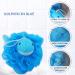 Bleu Bath Kids Exfoliating Bath Scrubber - 4 Pack Animal Design Shower Balls for Baby & Toddler - Gentle Loofah Poufs in Colorful Marine Theme - Buy Online on GoSupps.com