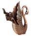 Lencyotool swan fork holder - fork holder set from alloy in swan shape rustproof robust decorative utensils for birthdays parties daily use weddings and special 7 sets of red antique