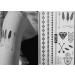 Henna Tattoo Body Paints (6 Sheets) - Temporary Tattoo Designs with Feathers, Mandala, Cats, Lotus, Bracelet, Elephant, Birds - Easy to Apply - Buy Online on GoSupps.com