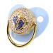 Soft Touch Silicone Baby Pacifier - Ultra-Light Bling Design for Newborns (6-18 Months) - Blue - International Shipping - Buy Online on GoSupps.com