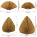 DBOO 6 Pcs Paper Palm Fan Cake Toppers Palm Leaf Fan Cake Topper Palm Spear Leaf Cupcake Toppers Cake Insert Decoration for Cake Decorating DIY Craft Project Home Wedding Party D cor Gold - Buy Online on GoSupps.com