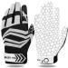 Lovmead American football gloves adult youth men gloves receiver receiver gloves ultra stick for sports football s gray