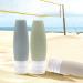 Silicone Travel Bottles 4-Pcs Set with TSA Approved EVA Bag - Leak Proof & Portable Toiletry Containers for Travel - 3oz/90ml - Buy Online on GoSupps.com