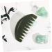 Fomiyes 2-Piece Portable Jade Massage Comb Set | Natural Gua Sha Jade Comb for Hair Care & Relaxation - International Shipping Available - Buy Online on GoSupps.com