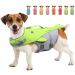 Vivaglory Dog fawn for small and medium-sized dogs easy to take off and undress sporty dog swimming vest with adjustable nylongurten neon-yellow m: 56-64 cm (ribcage girth) neon-yellow