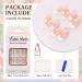 French Square False Nails Set - 24PCS Gloss Nude White Full Cover Press on Nails with Jelly Glue - Short Square White Fake Nails for Women and Girls - Buy Online on GoSupps.com